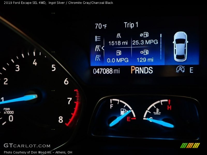 Ingot Silver / Chromite Gray/Charcoal Black 2019 Ford Escape SEL 4WD