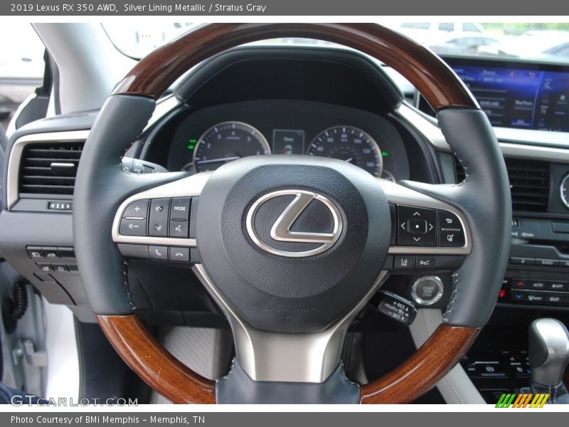 Silver Lining Metallic / Stratus Gray 2019 Lexus RX 350 AWD