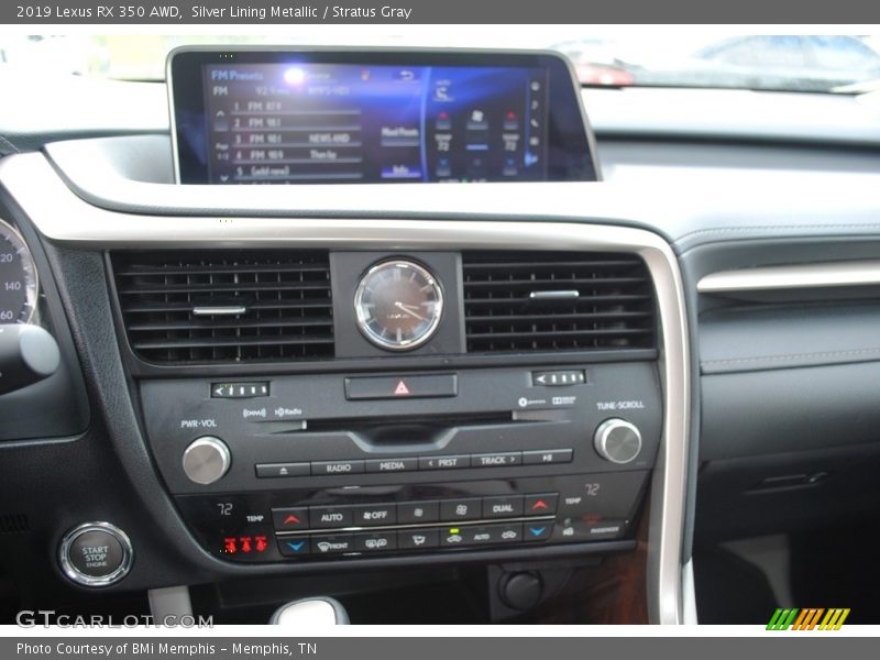 Silver Lining Metallic / Stratus Gray 2019 Lexus RX 350 AWD