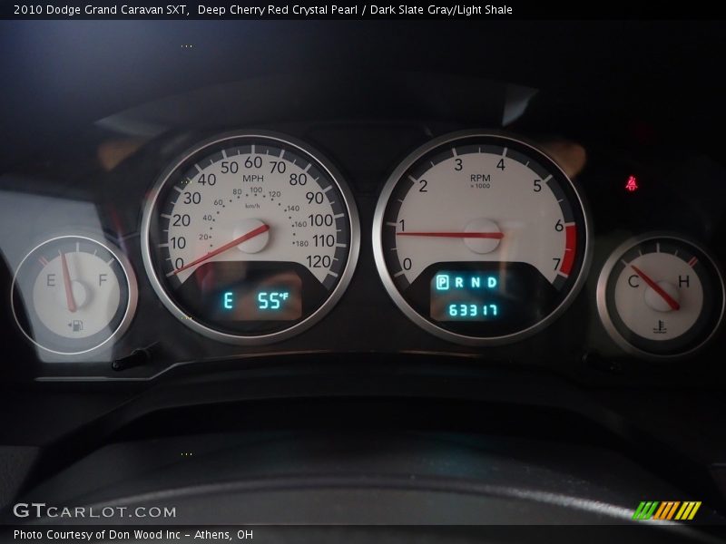 Deep Cherry Red Crystal Pearl / Dark Slate Gray/Light Shale 2010 Dodge Grand Caravan SXT