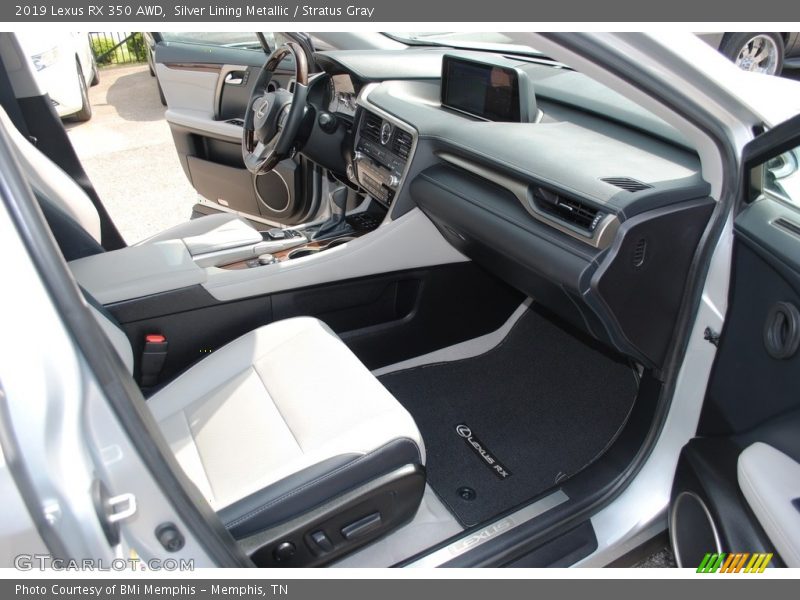 Silver Lining Metallic / Stratus Gray 2019 Lexus RX 350 AWD