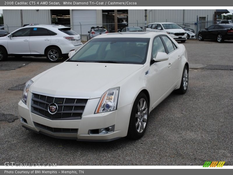 White Diamond Tri-Coat / Cashmere/Cocoa 2008 Cadillac CTS 4 AWD Sedan