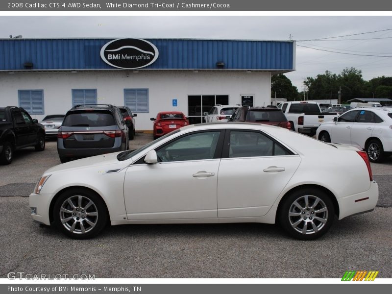 White Diamond Tri-Coat / Cashmere/Cocoa 2008 Cadillac CTS 4 AWD Sedan