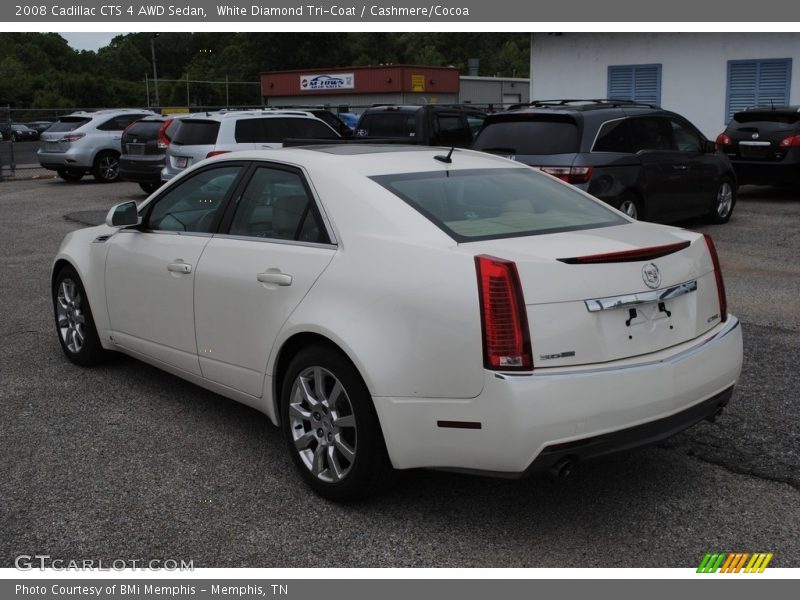 White Diamond Tri-Coat / Cashmere/Cocoa 2008 Cadillac CTS 4 AWD Sedan