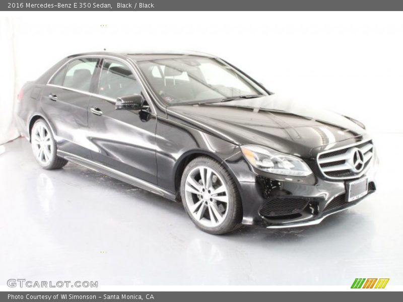 Black / Black 2016 Mercedes-Benz E 350 Sedan