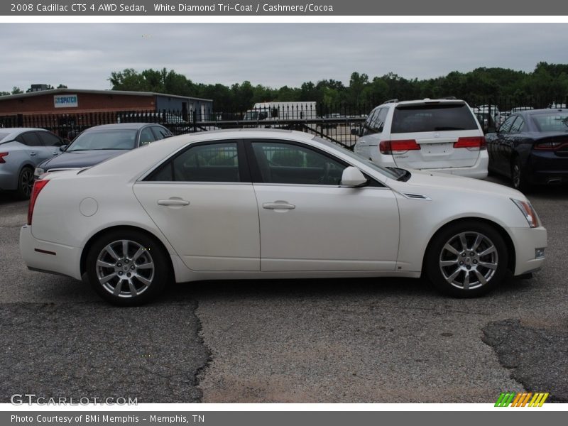 White Diamond Tri-Coat / Cashmere/Cocoa 2008 Cadillac CTS 4 AWD Sedan