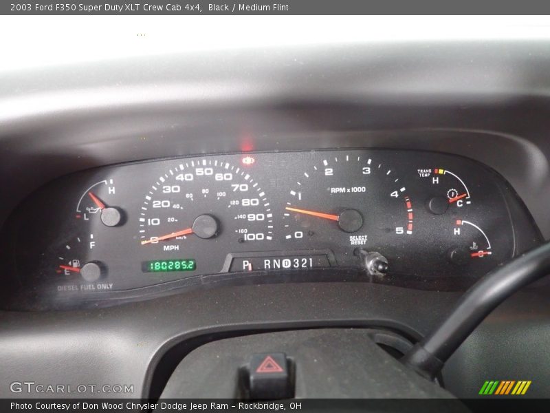 Black / Medium Flint 2003 Ford F350 Super Duty XLT Crew Cab 4x4