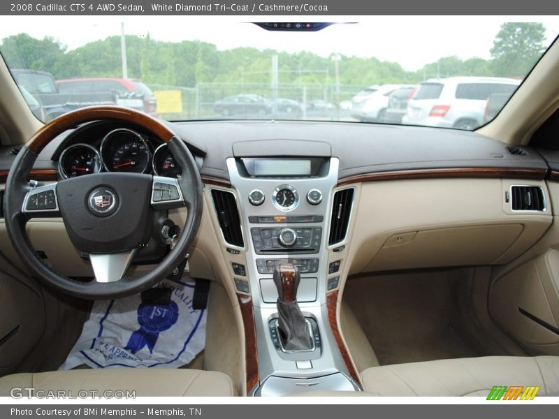 White Diamond Tri-Coat / Cashmere/Cocoa 2008 Cadillac CTS 4 AWD Sedan