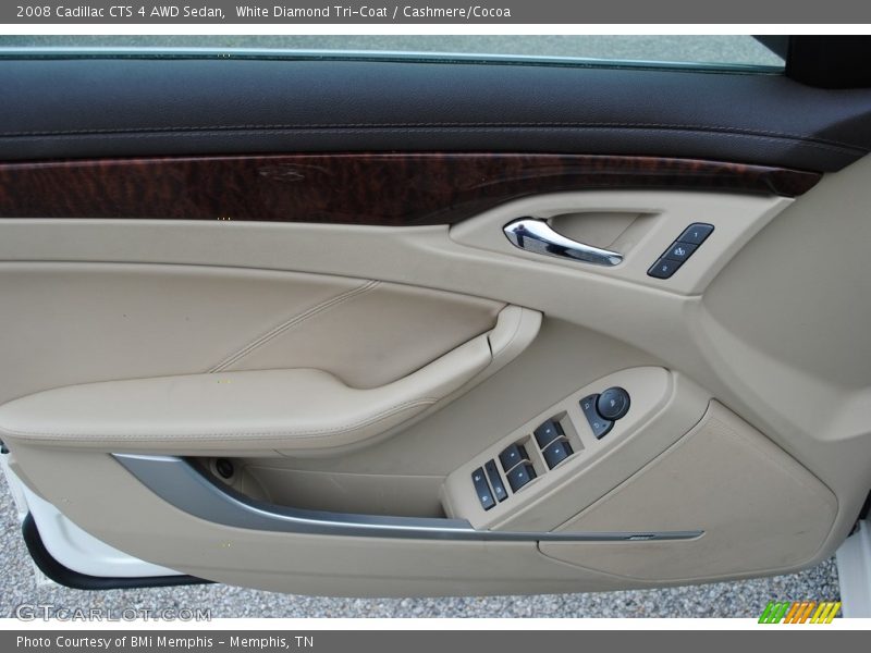 White Diamond Tri-Coat / Cashmere/Cocoa 2008 Cadillac CTS 4 AWD Sedan
