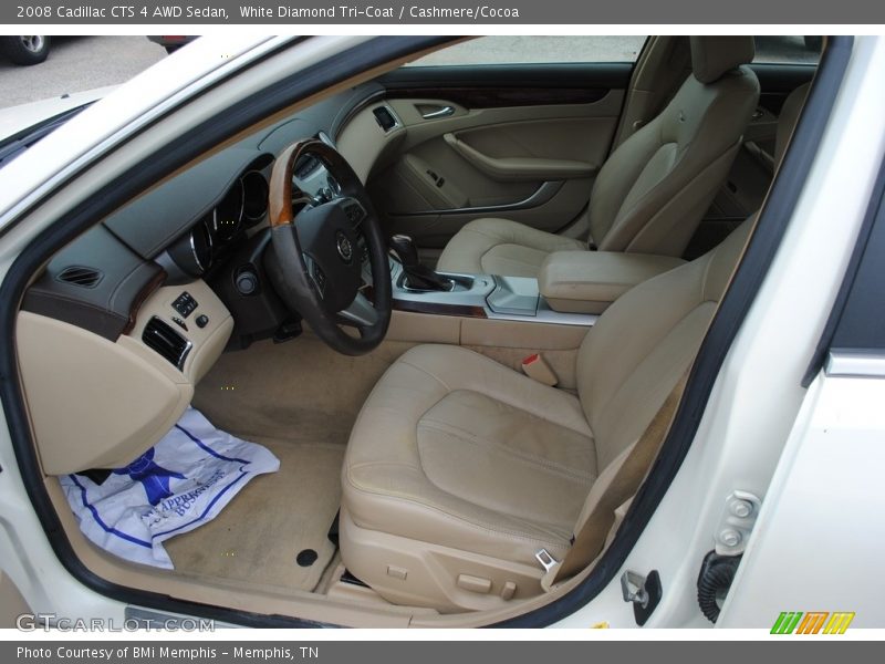 White Diamond Tri-Coat / Cashmere/Cocoa 2008 Cadillac CTS 4 AWD Sedan