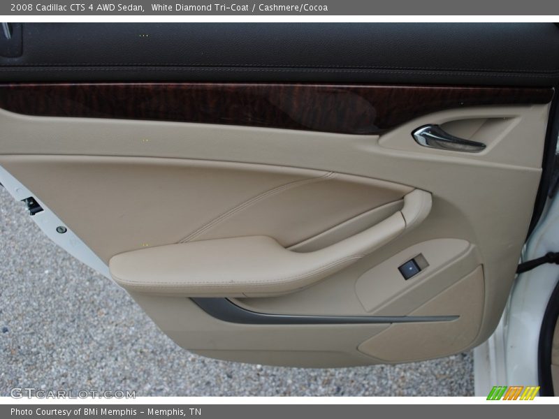 White Diamond Tri-Coat / Cashmere/Cocoa 2008 Cadillac CTS 4 AWD Sedan