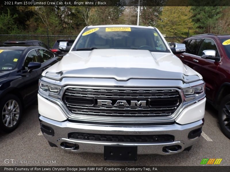 Bright White / Black 2021 Ram 1500 Limited Crew Cab 4x4