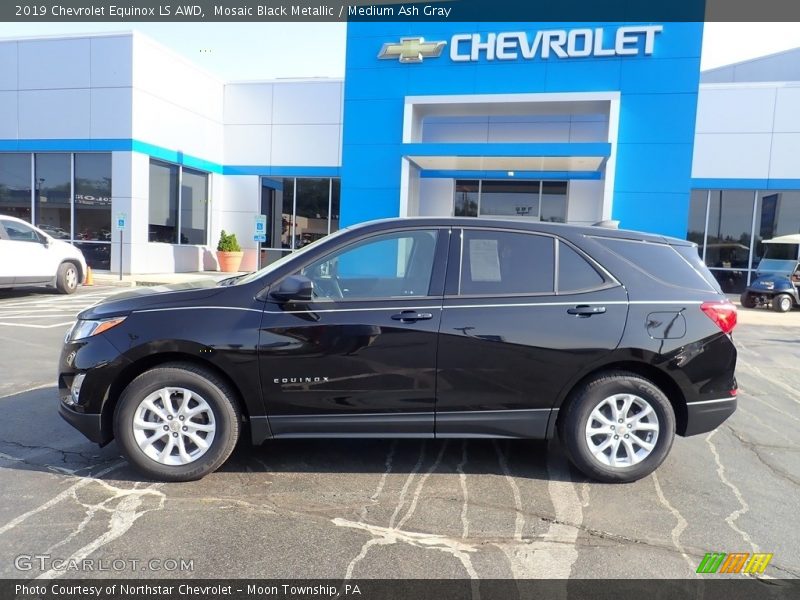 Mosaic Black Metallic / Medium Ash Gray 2019 Chevrolet Equinox LS AWD