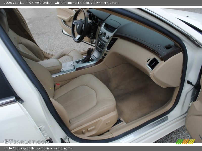 White Diamond Tri-Coat / Cashmere/Cocoa 2008 Cadillac CTS 4 AWD Sedan