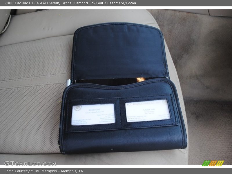 White Diamond Tri-Coat / Cashmere/Cocoa 2008 Cadillac CTS 4 AWD Sedan