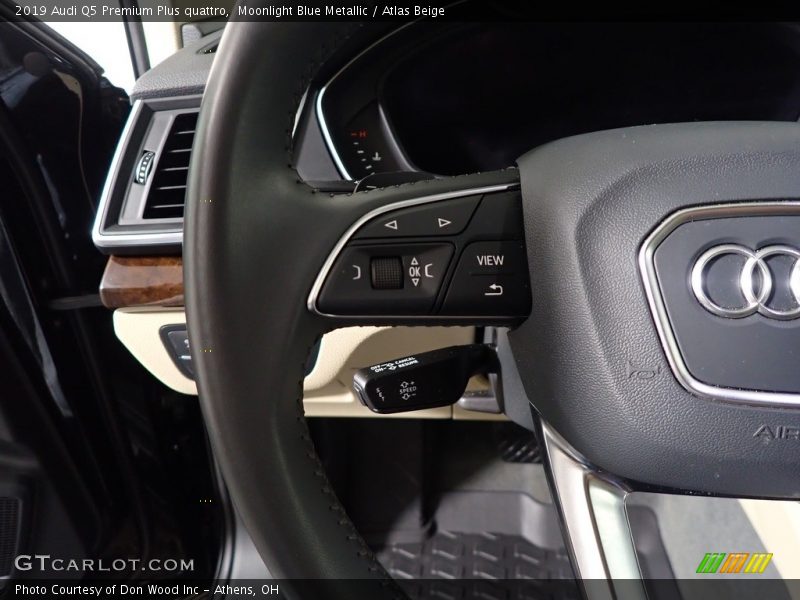 Moonlight Blue Metallic / Atlas Beige 2019 Audi Q5 Premium Plus quattro