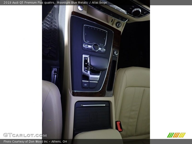 Moonlight Blue Metallic / Atlas Beige 2019 Audi Q5 Premium Plus quattro