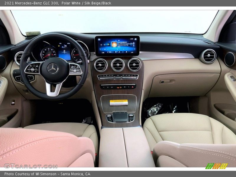 Polar White / Silk Beige/Black 2021 Mercedes-Benz GLC 300