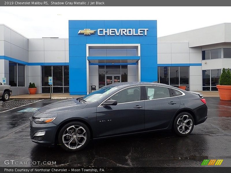 Shadow Gray Metallic / Jet Black 2019 Chevrolet Malibu RS