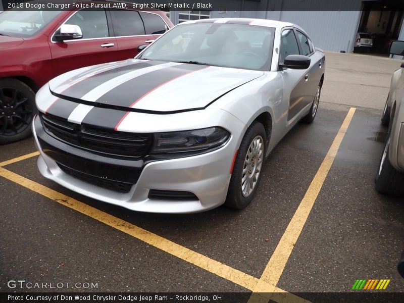 Bright Silver Metallic / Black 2018 Dodge Charger Police Pursuit AWD