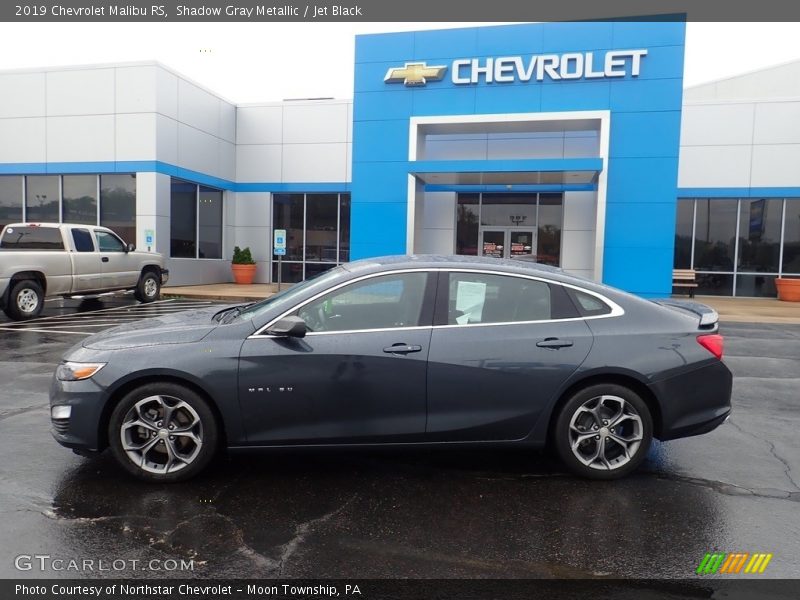 Shadow Gray Metallic / Jet Black 2019 Chevrolet Malibu RS