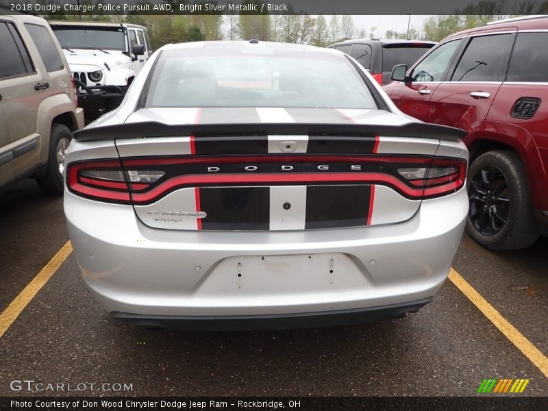 Bright Silver Metallic / Black 2018 Dodge Charger Police Pursuit AWD