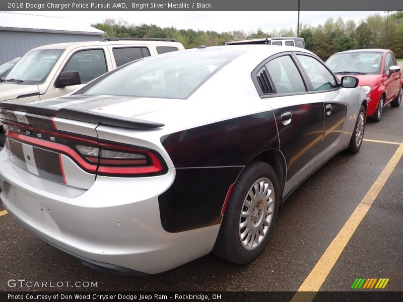 Bright Silver Metallic / Black 2018 Dodge Charger Police Pursuit AWD