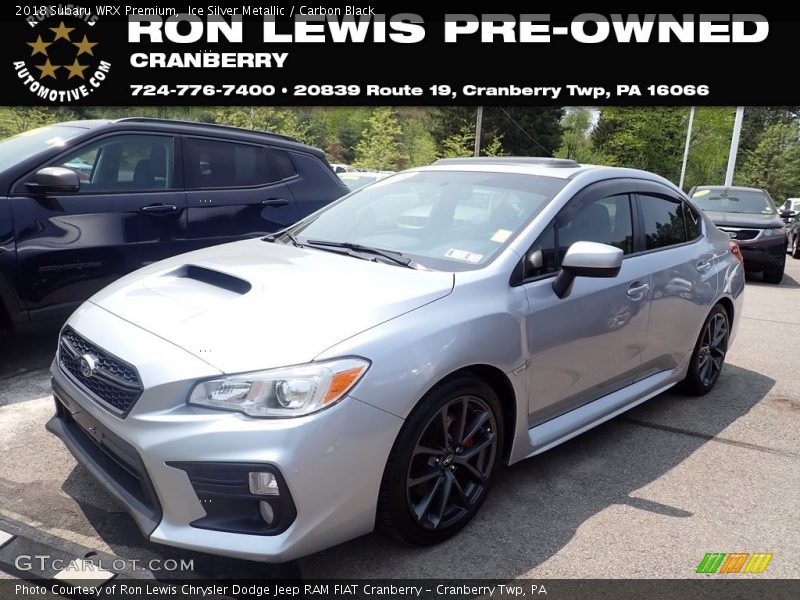 Ice Silver Metallic / Carbon Black 2018 Subaru WRX Premium