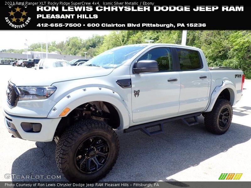 Iconic Silver Metallic / Ebony 2021 Ford Ranger XLT Rocky Ridge SuperCrew 4x4