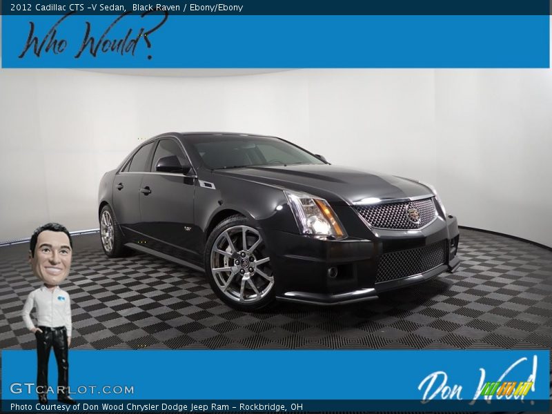 Black Raven / Ebony/Ebony 2012 Cadillac CTS -V Sedan