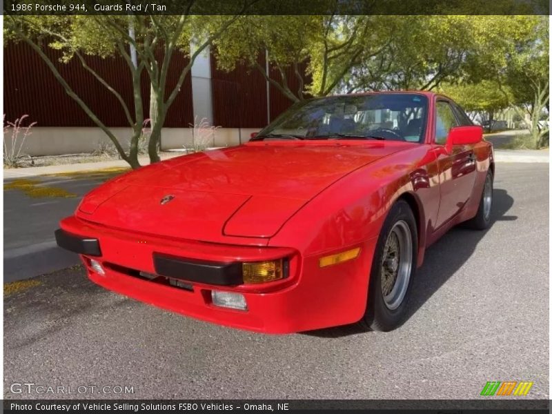 Guards Red / Tan 1986 Porsche 944