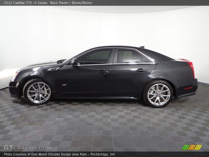 Black Raven / Ebony/Ebony 2012 Cadillac CTS -V Sedan