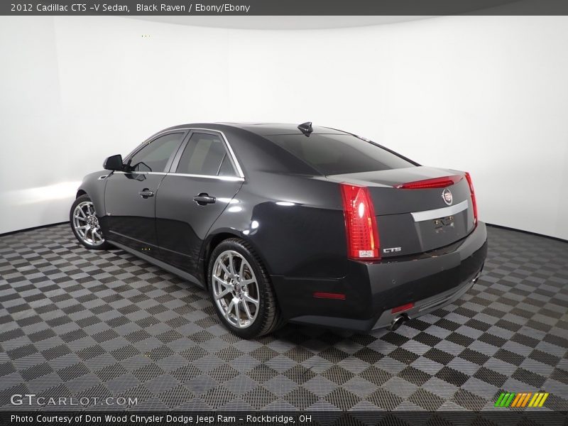Black Raven / Ebony/Ebony 2012 Cadillac CTS -V Sedan