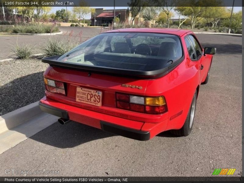 Guards Red / Tan 1986 Porsche 944