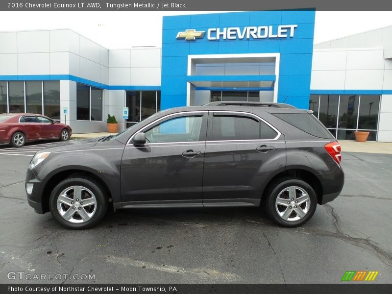 Tungsten Metallic / Jet Black 2016 Chevrolet Equinox LT AWD