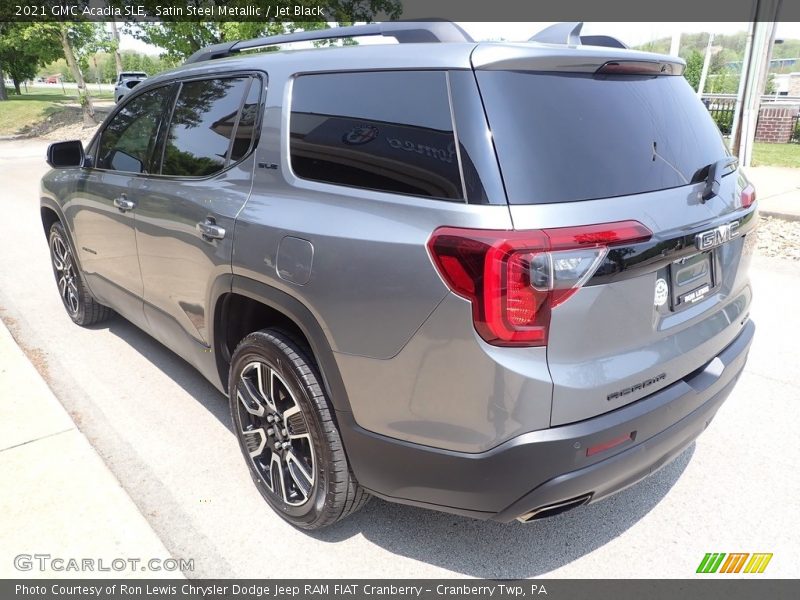 Satin Steel Metallic / Jet Black 2021 GMC Acadia SLE