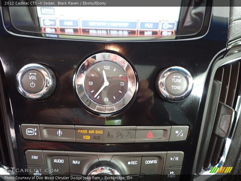 Black Raven / Ebony/Ebony 2012 Cadillac CTS -V Sedan