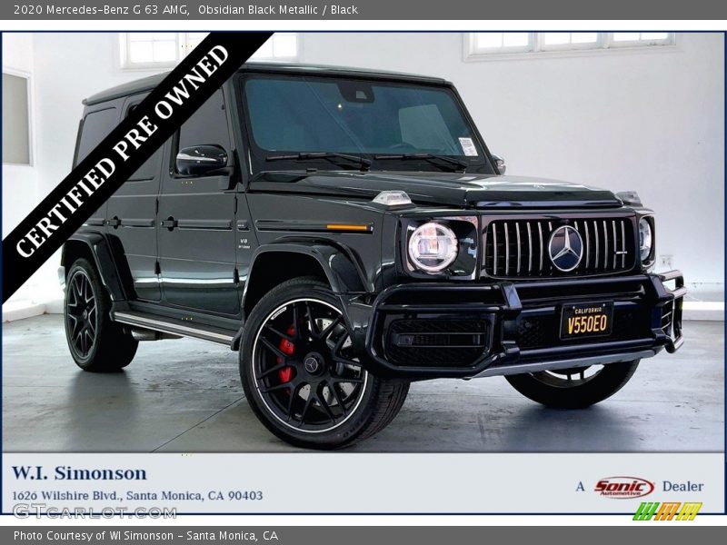 Obsidian Black Metallic / Black 2020 Mercedes-Benz G 63 AMG