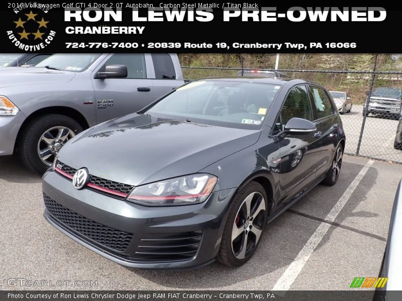 Carbon Steel Metallic / Titan Black 2016 Volkswagen Golf GTI 4 Door 2.0T Autobahn