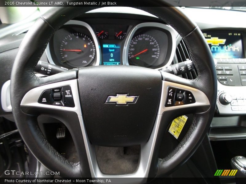 Tungsten Metallic / Jet Black 2016 Chevrolet Equinox LT AWD