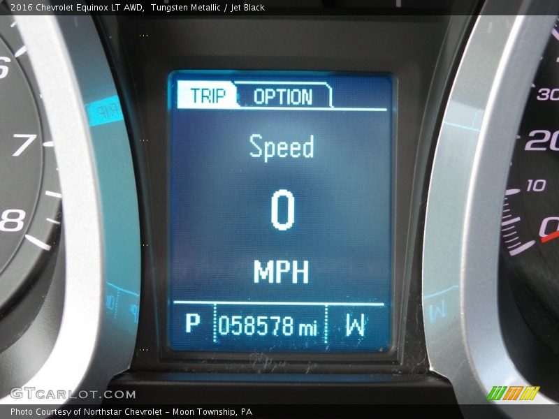 Tungsten Metallic / Jet Black 2016 Chevrolet Equinox LT AWD