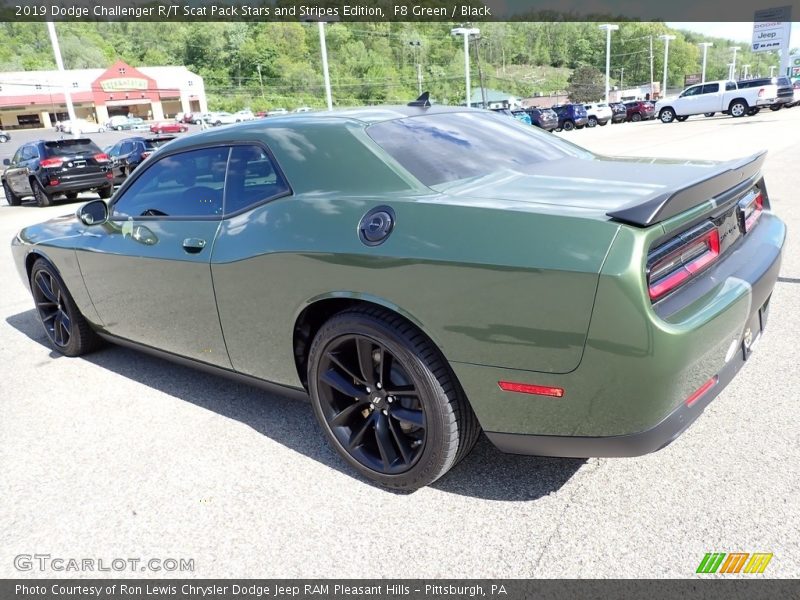 F8 Green / Black 2019 Dodge Challenger R/T Scat Pack Stars and Stripes Edition