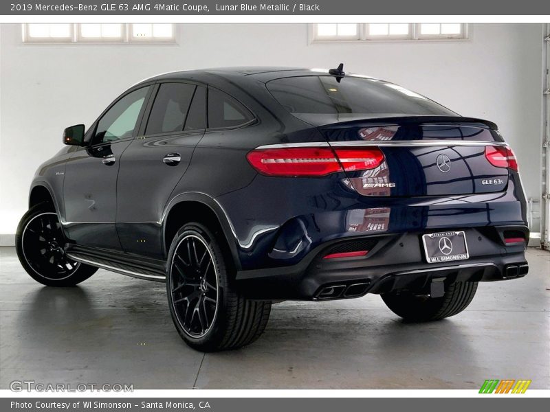 Lunar Blue Metallic / Black 2019 Mercedes-Benz GLE 63 AMG 4Matic Coupe