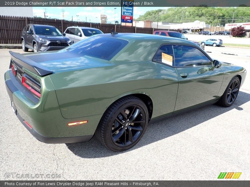 F8 Green / Black 2019 Dodge Challenger R/T Scat Pack Stars and Stripes Edition