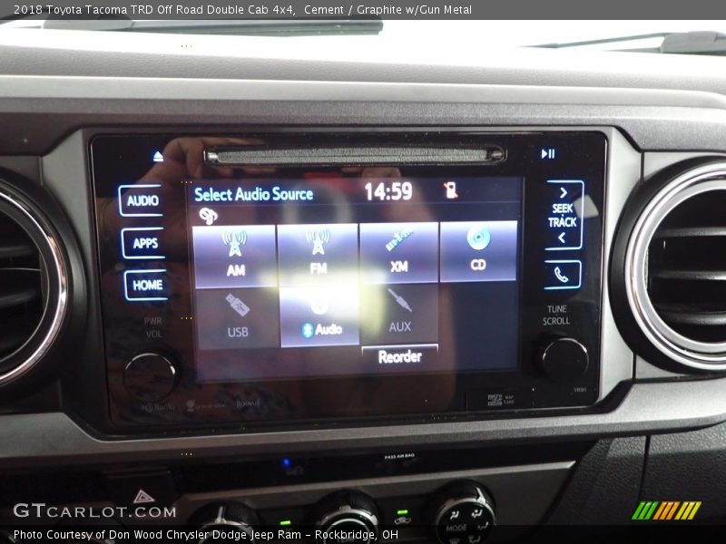 Cement / Graphite w/Gun Metal 2018 Toyota Tacoma TRD Off Road Double Cab 4x4