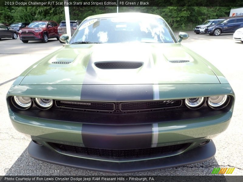 F8 Green / Black 2019 Dodge Challenger R/T Scat Pack Stars and Stripes Edition