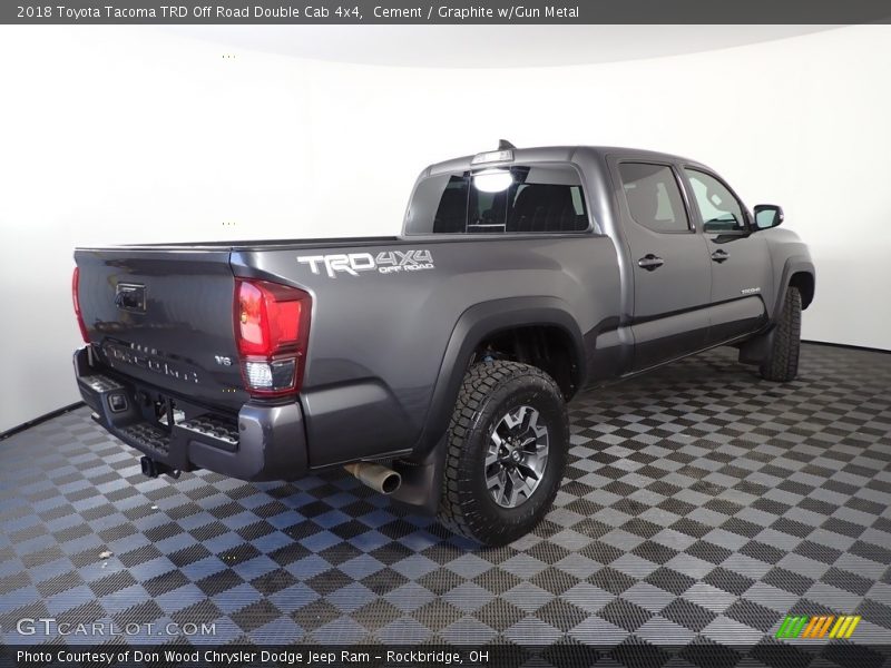 Cement / Graphite w/Gun Metal 2018 Toyota Tacoma TRD Off Road Double Cab 4x4