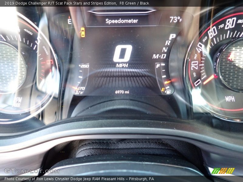 F8 Green / Black 2019 Dodge Challenger R/T Scat Pack Stars and Stripes Edition