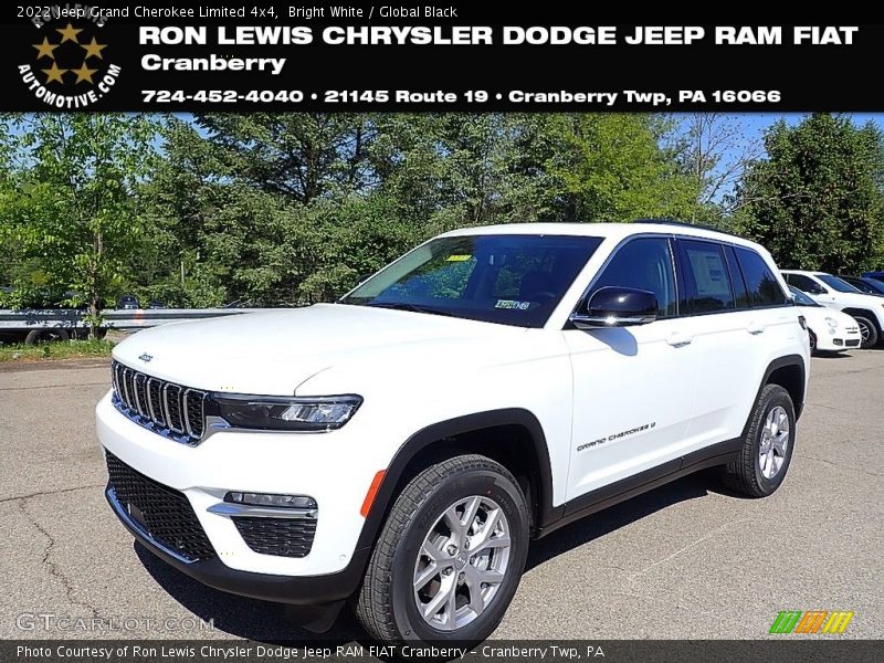 Bright White / Global Black 2022 Jeep Grand Cherokee Limited 4x4