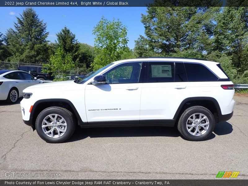 Bright White / Global Black 2022 Jeep Grand Cherokee Limited 4x4